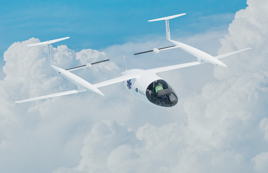 Aptos Blue eVTOL air ambulance Aptos Blue eVTOL air ambulance